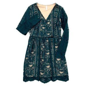 Xhilaration Emerald Green Party Dress- XL